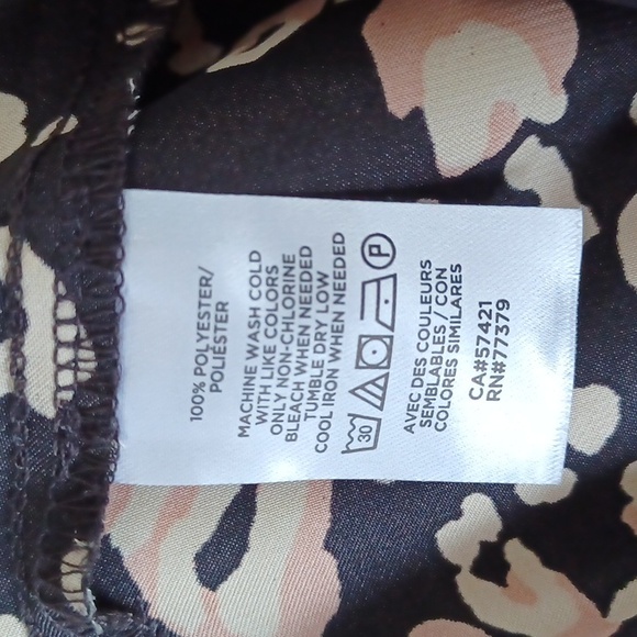 Ann Taylor Factory Animal Print Pull On Blouse- Sz. XL - Picture 3 of 8